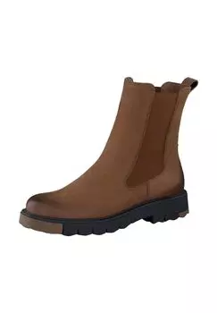 Ботильоны из кожи нубука/текстиля Paul green, цвет Toffee