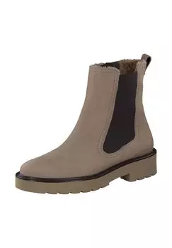 Ботильоны из кожи нубука/текстиля Paul green, светло-коричневый