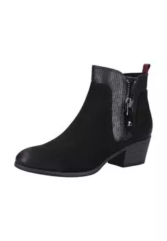 Ботильоны из кожи/синтетики MARCO TOZZI, черный