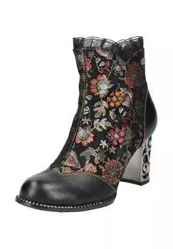 Ботильоны из кожи/текстиля Laura Vita, черный