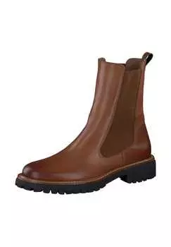 Ботильоны из кожи/текстиля Paul Green, цвет cognac