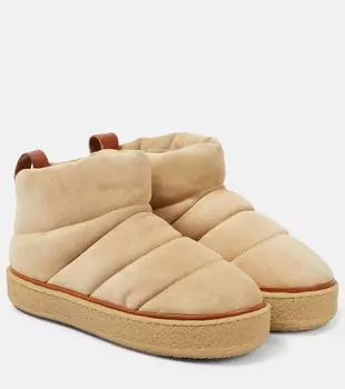 Ботильоны из мягкой замши Isabel Marant, бежевый