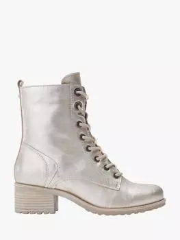 Ботильоны из натуральной кожи bezzie на шнуровке Moda in Pelle, цвет Champagne