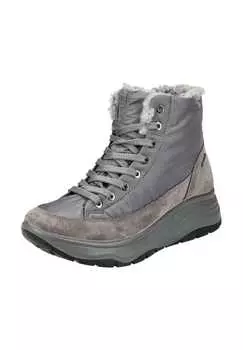 Ботильоны из нубука и текстиля Igi&Co, серый