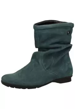 Ботильоны из нубука Think!, зеленый