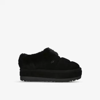 Ботильоны из замши и овчины Tazzlita с вышитым логотипом Ugg, черный