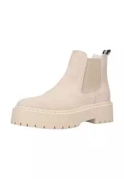 Ботильоны из замши/текстиля Steve Madden, бежевый
