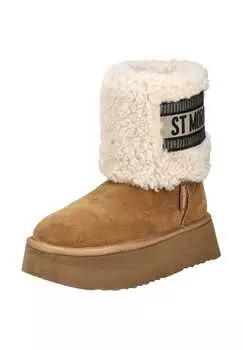 Ботильоны из замши/текстиля Steve Madden, коричневый