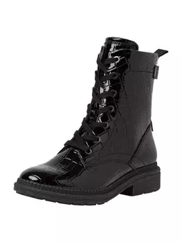 Ботильоны Jana, цвет black croco