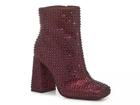 Ботильоны Jessica Simpson Luvrey Rhinestone Bootie, цвет burgundy