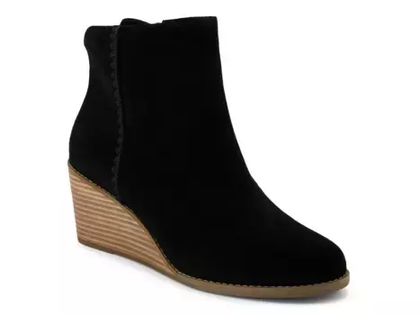 Ботильоны Joanna Wedge Bootie Toms, черный