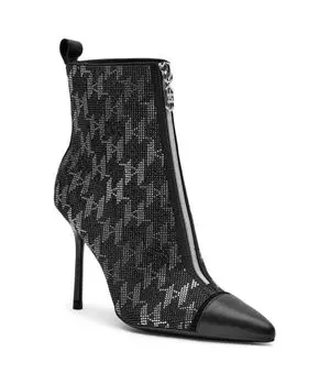 Ботильоны Karl Lagerfeld Sarabande с элементами кожи, черный