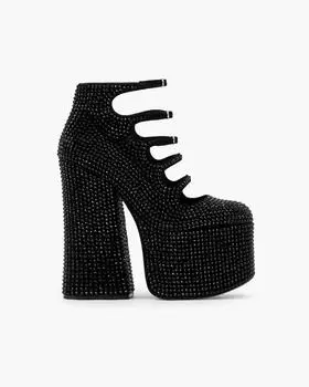 Ботильоны Kiki со стразами Marc Jacobs, черный/черный