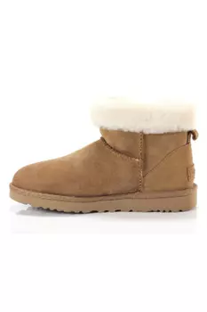 Ботильоны - Коричневые - На плоской подошве UGG, коричневый
