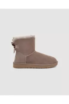 Ботильоны - Коричневые - На плоской подошве UGG, коричневый