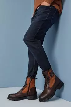 Ботильоны - Коричневые - На плоской подошве Yaya by Hoti, коричневый