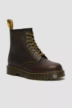 Ботильоны - Коричневый - Блок Dr. Martens, коричневый