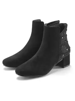 Ботильоны LASCANA, цвет schwarz/glitzer