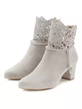 Ботильоны LASCANA, светло-серый