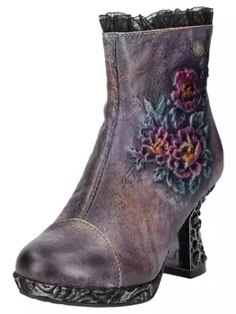 Ботильоны LAURA VITA, фиолетовый