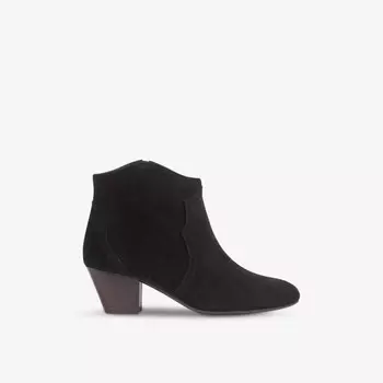 Ботильоны Leida в стиле вестерн из замши на каблуке Lk Bennett, черный