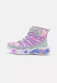 Ботильоны Lighted Bow Bungee Heart Details Skechers, цвет silver/multi-coloured