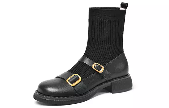 Ботильоны Lily Wei с пряжками, черный