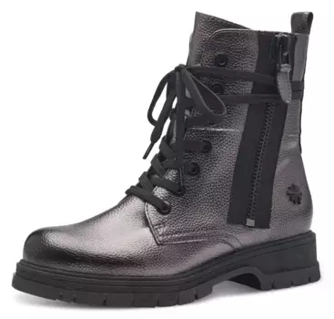 Ботильоны MARCO TOZZI by GMK на шнуровке и декоративной молнии, бронзовый