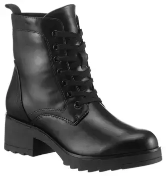 Ботильоны MARCO TOZZI на шнуровке с функцией FEEL-ME, черный