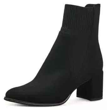 Ботильоны MARCO TOZZI с золотой отделкой на подошве, черный