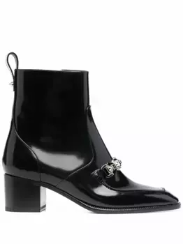 Ботильоны Mayerswing с цепочным декором Christian Louboutin, черный