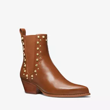 Ботильоны Michael Kors Kinlee Astor Studded Leather, коричневый