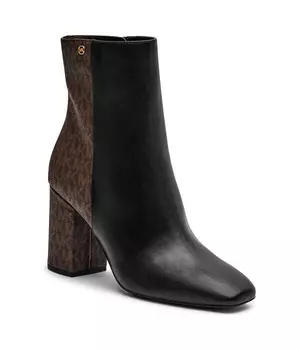 Ботильоны Michael Kors с элементами кожи, ореховый / черный