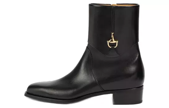 Ботильоны мужские черные Gucci