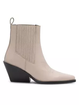 Ботильоны на блочном каблуке Badura, белый