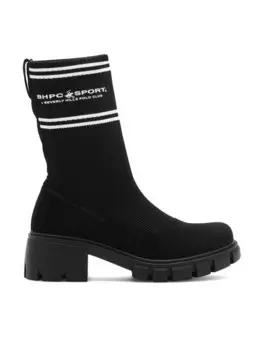 Ботильоны на блочном каблуке Beverly Hills Polo Club, черный