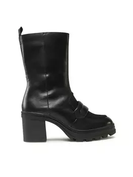 Ботильоны на блочном каблуке Caprice, черный