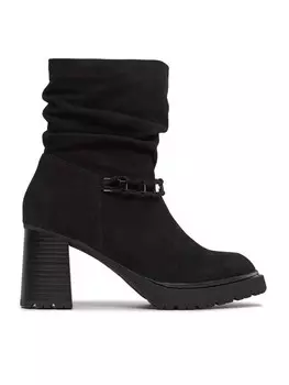 Ботильоны на блочном каблуке Caprice, черный