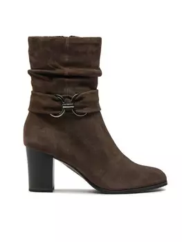 Ботильоны на блочном каблуке Caprice, серый