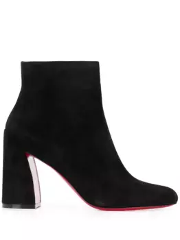 Ботильоны на блочном каблуке Christian Louboutin, черный