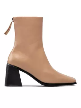 Ботильоны на блочном каблуке DeeZee, бежевый