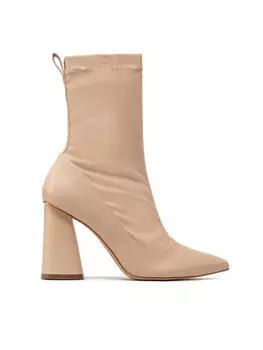 Ботильоны на блочном каблуке Eva Minge, бежевый