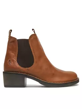 Ботильоны на блочном каблуке Fly London, коричневый