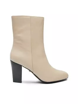 Ботильоны на блочном каблуке Gino Rossi, экрю