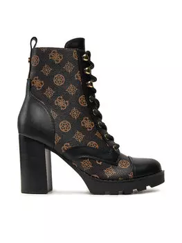 Ботильоны на блочном каблуке Guess, черный