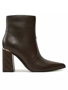 Ботильоны на блочном каблуке Guess, коричневый