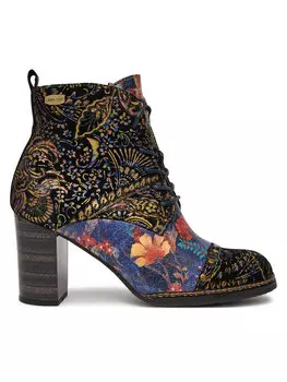 Ботильоны на блочном каблуке Laura Vita, темно-синий