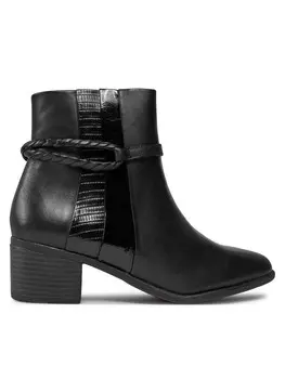 Ботильоны на блочном каблуке Marco Tozzi, черный