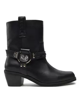 Ботильоны на блочном каблуке R.Polaski, черный