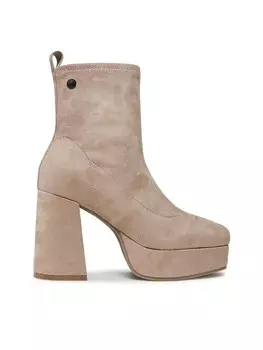 Ботильоны на блочном каблуке Refresh, бежевый